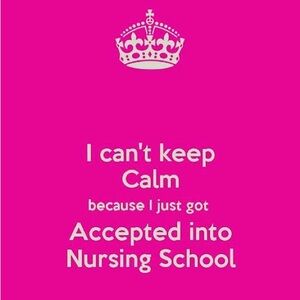 Excited to announce I received my Nursing School Acceptance!! Send me offers❤️